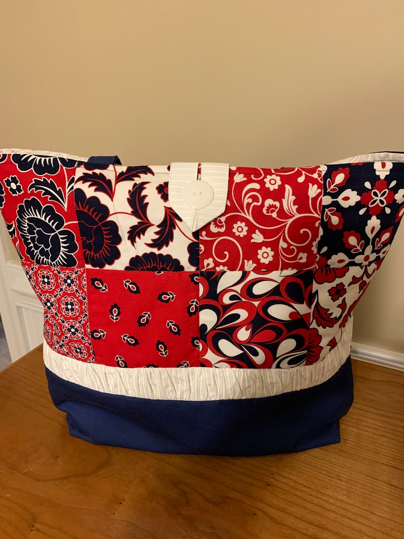 Red White and Blue Multi-use Tote Bag