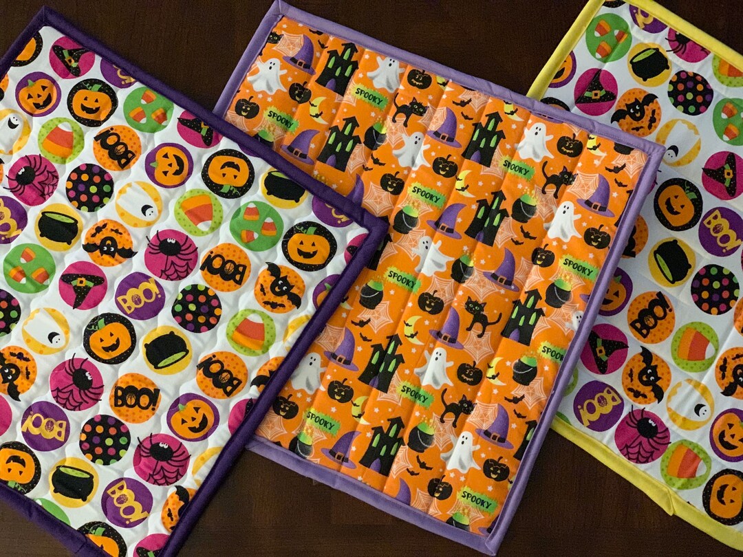 Halloween Quilted Dish Drying Mat Etsy
