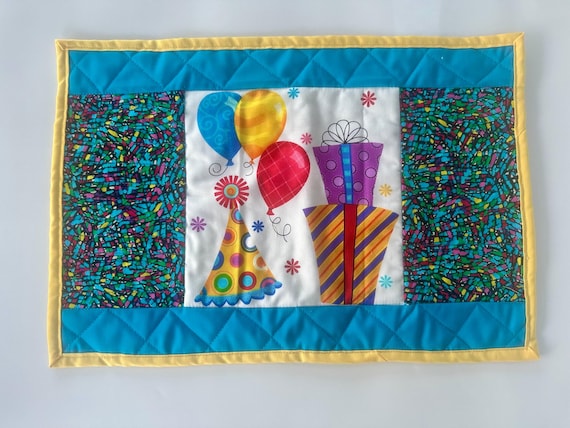 Birthday Party Placemat, Party Place Mat, Colorful Fun Placemats