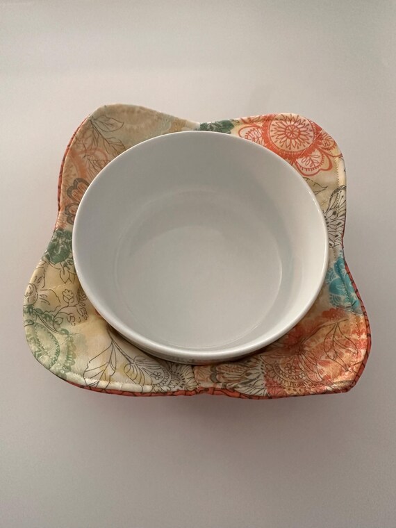 Quilted Bowl Holder, Hot Bowl Holder, Quilted Trinket Holder