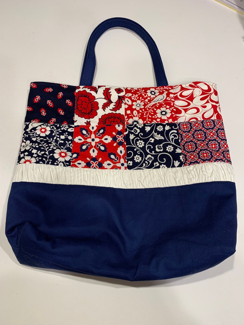 Red White and Blue Multi-use Tote Bag - Etsy