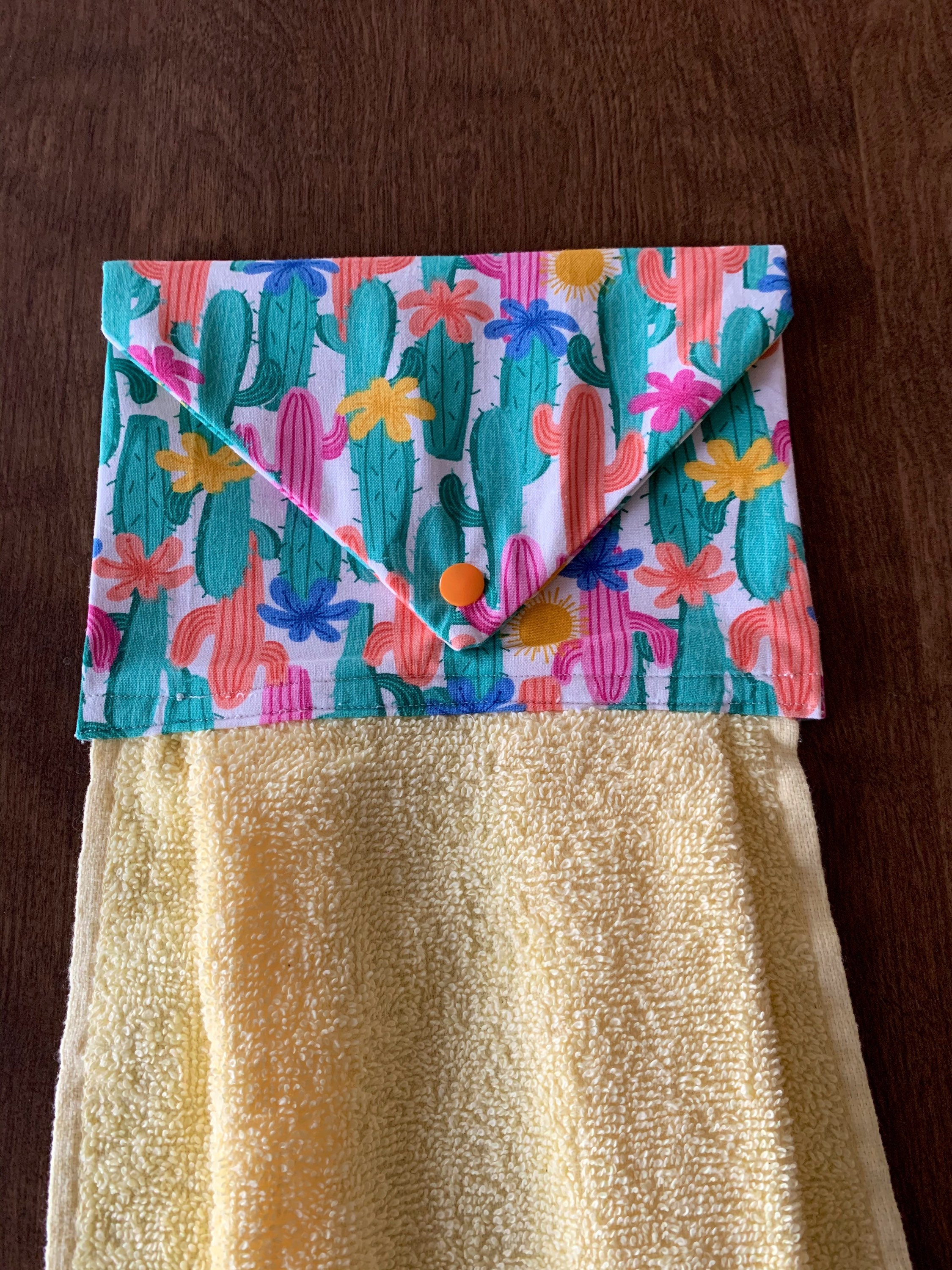 Decorative Kitchen Hand Towel with Snaps