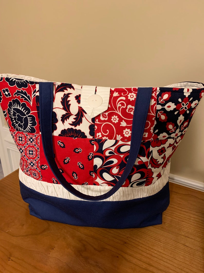 Red White and Blue Multi-use Tote Bag