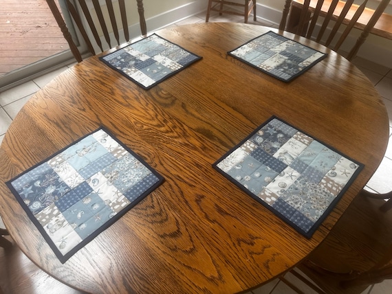 Seashell Beach Theme Square Placemats