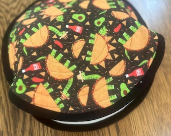Quilted Tortilla Warmer: 100% Cotton Bread & Taco Warmer