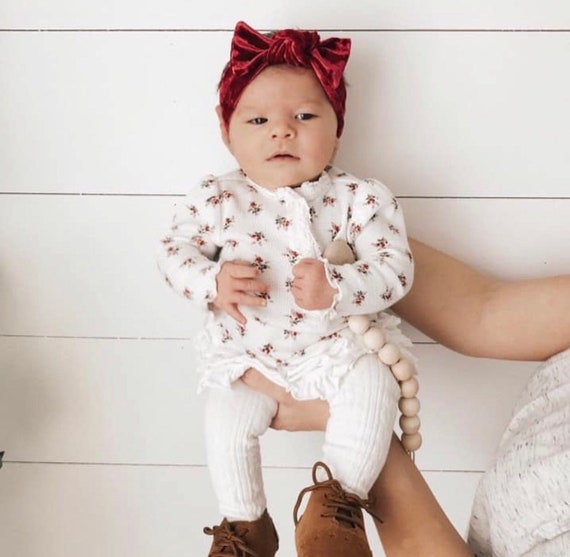 velvet baby headband