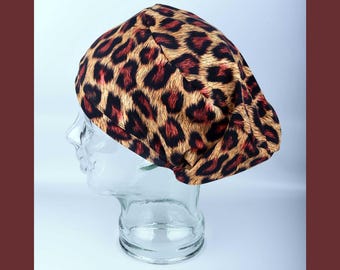 Scrub Cap : Cheetah, Leopard, Animal, Boujee