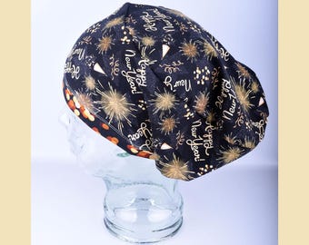 New Years Scrub Cap