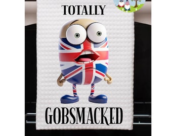 Paño de cocina de microfibra con la divertida bandera británica Union Jack (40 x 61 cm)