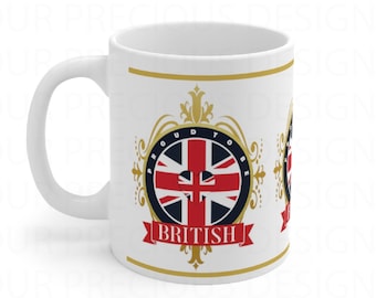Union Jack Mug: Proud to Be British Tea Cup with Gift Box