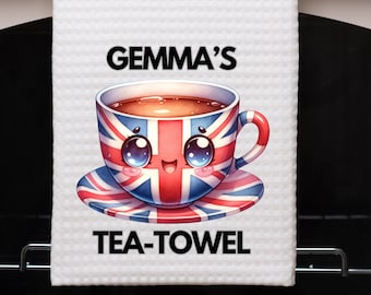 Toalla de té personalizada con la bandera de la Unión: decoración de cocina británica