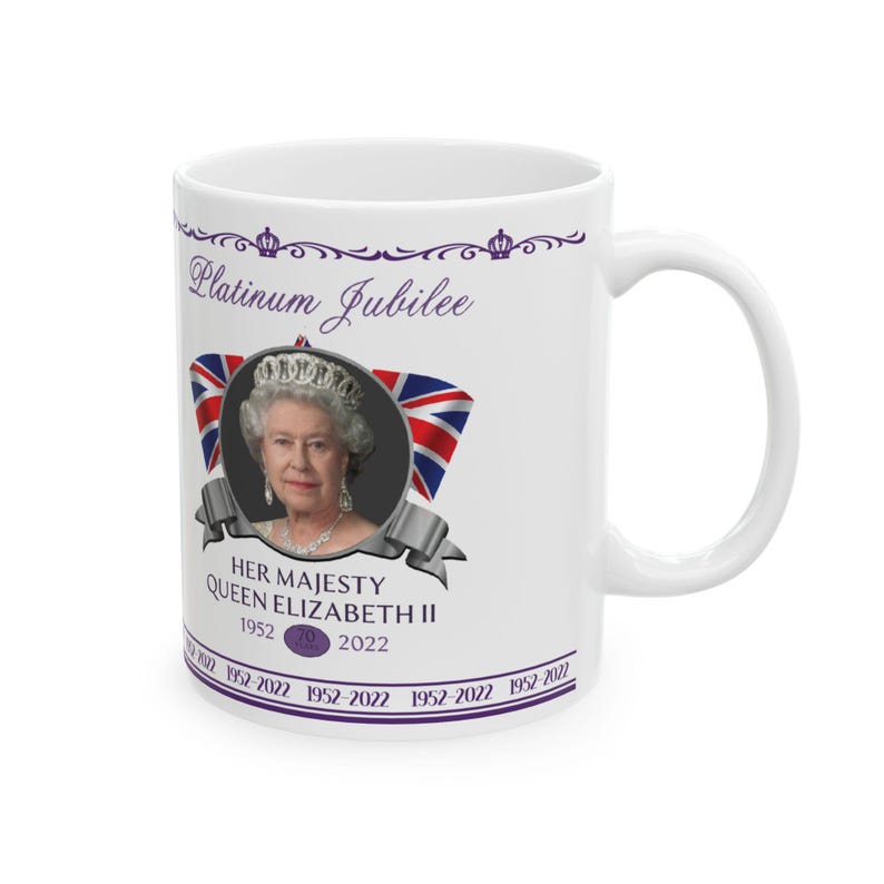 Ourpreciousdesignz Platinum Jubilee Queen Elizabeth II Mug - Thumbnail 4