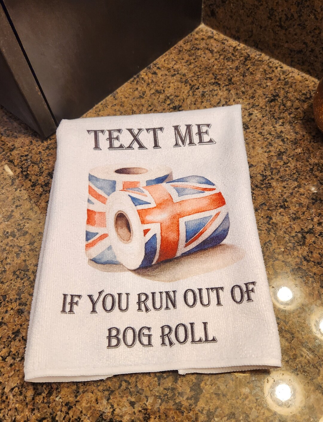 Funny Union Jack Toilet Roll British Themed Bathroom Towel, Union Jack