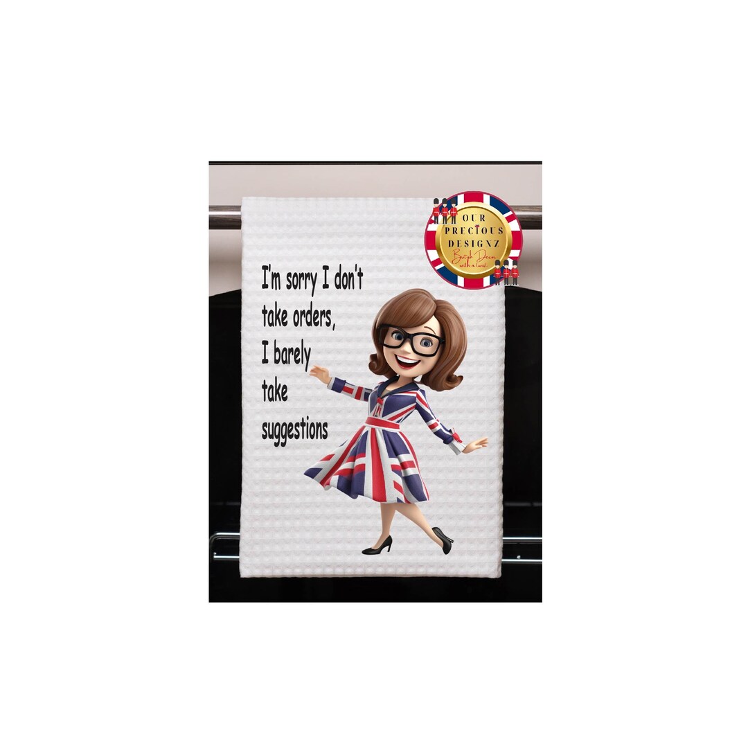 funny-british-woman-tea-towel-british-funny-towel-kitchen-british