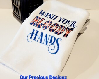Union jack hand towel sale
