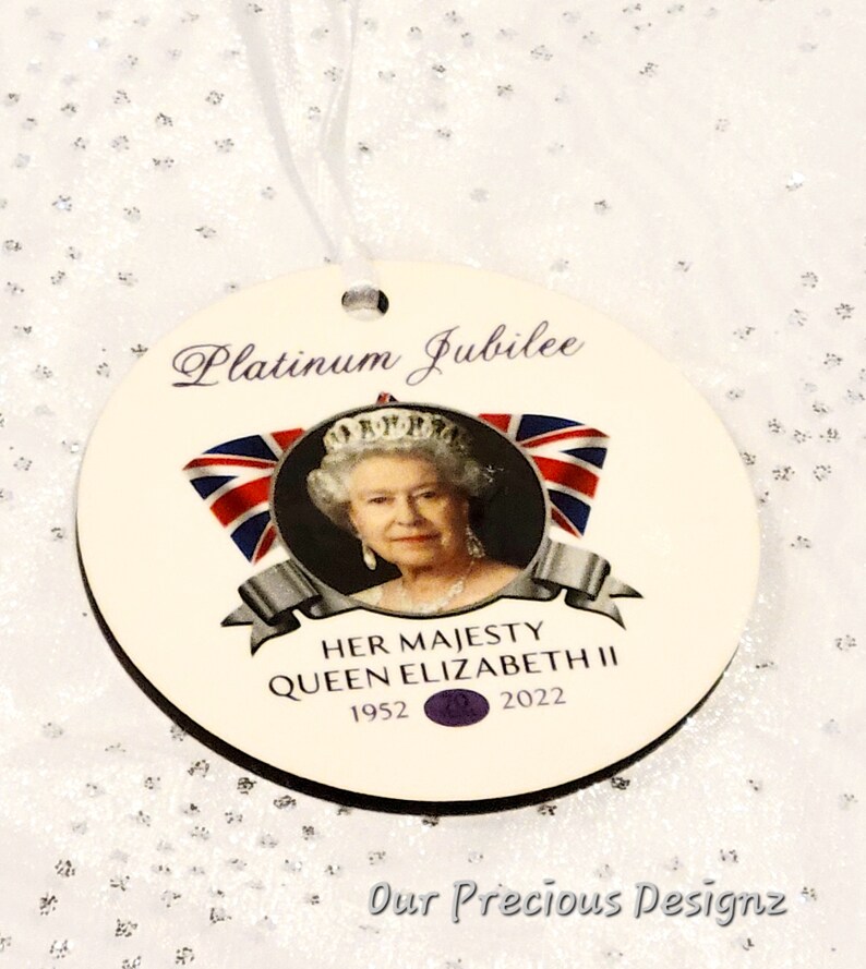 Platinum Jubilee Queens British Union Jack Hanging Ornaments Etsy