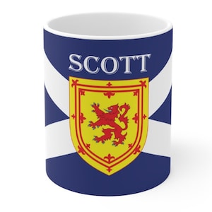 Scotland 11oz  Personalized Mug, Scottish Saltire Mug, Scottish Mug, Scotland Custom Tea Mug with gift box, Missing Scotland Mug