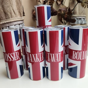 Union Jack 20oz Skinny Tumbler: British Themed Stainless Steel