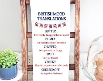 Ściereczka kuchenna w brytyjskim slangu: dekoracja kuchni Union Jack