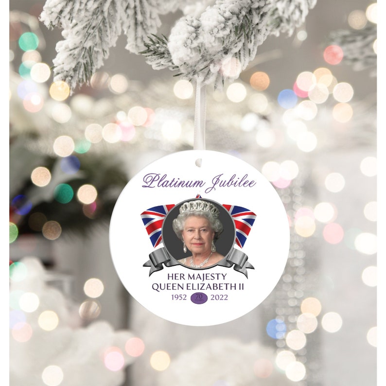 Platinum Jubilee Queens British Union Jack Hanging Ornaments Etsy