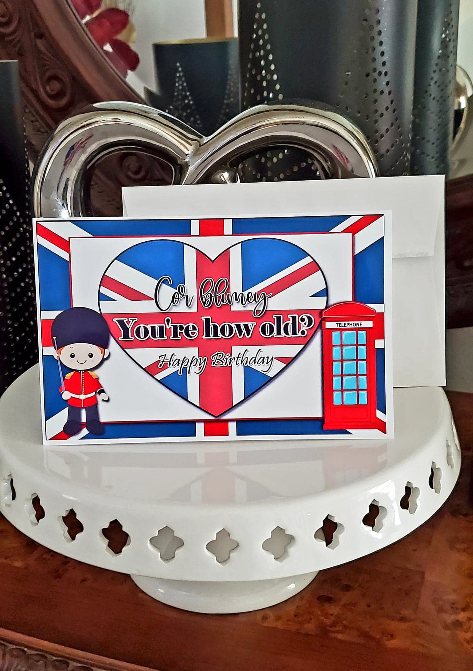 Personalized British London Themed Handmade Birthday Card and Etsy
