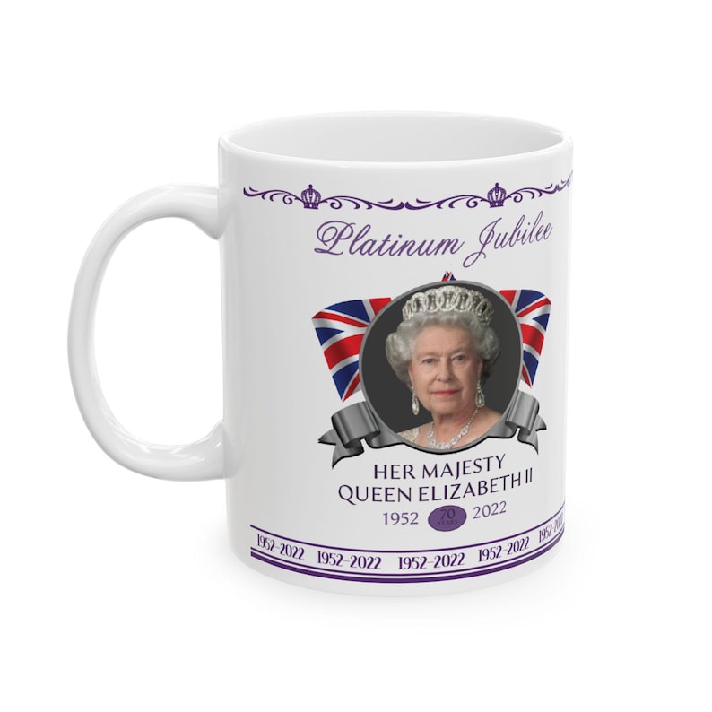 Ourpreciousdesignz Platinum Jubilee Queen Elizabeth II Mug - Thumbnail 2