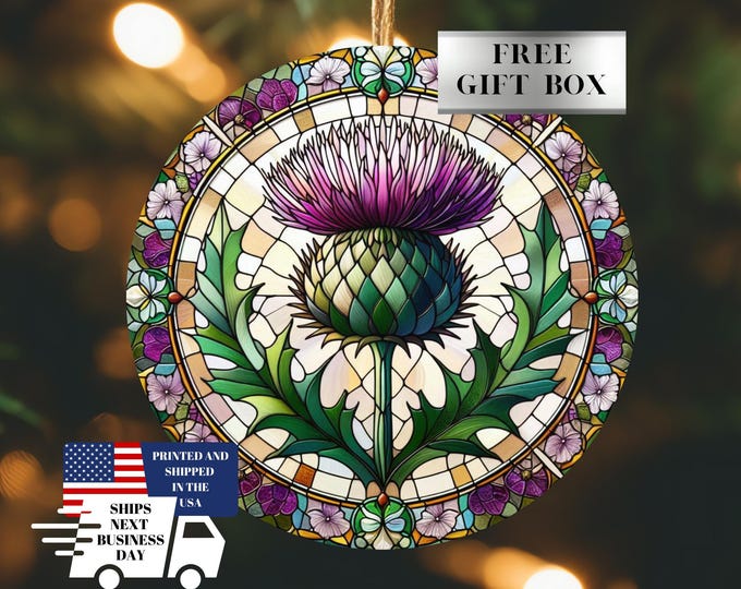 Stewart Old Weathered Tartan Crest Christmas Ceramic Ornament