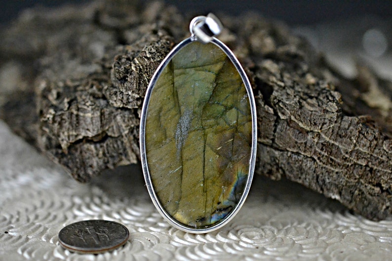 Natural Labradorite Silver Pendant Labradorite Silver Pendant 925 sterling silver Labradorite Silver Pendant Labradorite Pendant