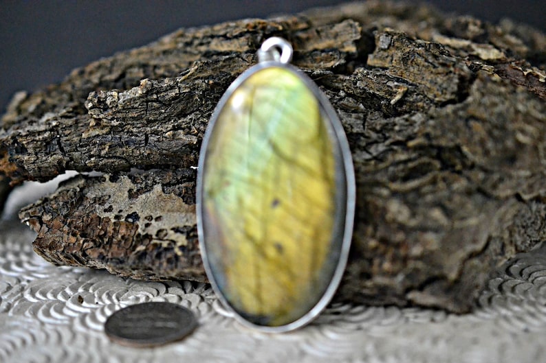 Natural Labradorite Silver Pendant Labradorite Silver Pendant 925 sterling silver Labradorite Silver Pendant Labradorite Pendant