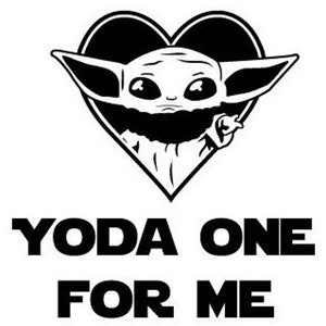 DIY Child Yoda, Vinyl Decal, Cartoon Character, Tablet Decal, Laptop Decal, Cell Phone, Yeti Mug Decal, Coffee Mug Decal, Drinkware Decal