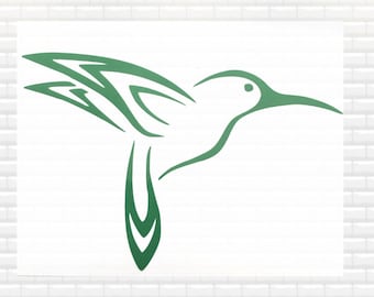 DIY Hummingbird Vinyl Decal, Car Window, Laptop