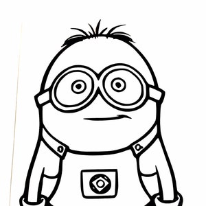 DIY Minion Vinyl Decal, Despicable Me, Cartoon Character, Car Window Decal, Laptop Decal, Tablet Decal, Drinkware Decal, Cell Phone Decal