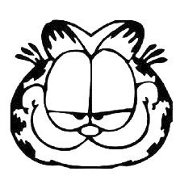 DIY Garfield The Cat Vinyl Decal, Cartoon, Garfield Lover, Car Window Decal, Laptop Decal, Cell Phone Decal, Yeti Mug Decal, Drinkware Decal