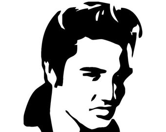 DIY Young Elvis Vinyl Decal, Music Lover, Elvis Fan Decal, Laptop Decal, Tablet Vinyl Decal, Car Window Vinyl Decal, Drinkware, Yeti Mug