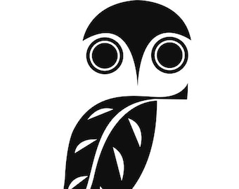 DIYLeaf Owl Vinyl Decal, Nature Lover Gift