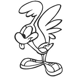 DIY Roadrunner Vinyl Decal, Cartoon Character, Tablet Decal, Laptop Decal, Cell Phone, Yeti Mug Decal, Coffee Mug Decal, Drinkware Decal