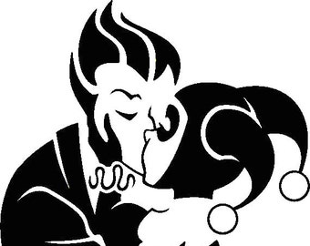 DIY Joker & Harley Quinn Vinyl Decal. Harley Quinn Lover, Laptop Decal, Car Window Decal, Tablet Decal Drinkware Decal, Coffee Cup Decal