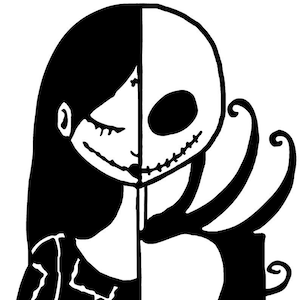 DIY Nightmare Before Christmas Vinyl Decal, Cartoon, Jack, Sally, Tablet Decal, Car Window Decal, Cell Phone Decal, Drinkware Decal