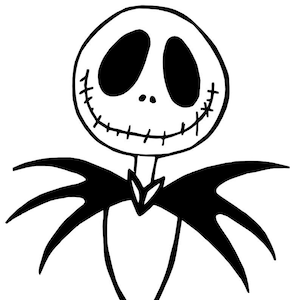 DIY Nightmare Before Christmas Vinyl Decal, Cartoon, Jack, Tablet Decal, Car Window Decal, Cell Phone Decal, Drinkware Decal,