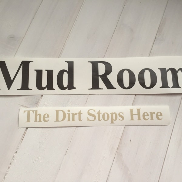 Mud Room Decals Etsy