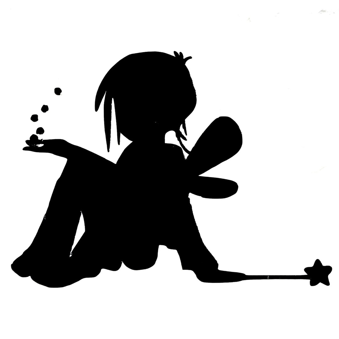 DIY Vinyl Decal, Sitting Fairy - Etsy