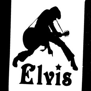DIY Young Elvis Presley Vinyl Decal, Elvis Lover, Music Lover