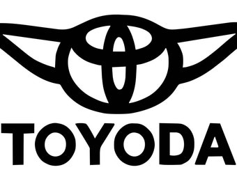 DIY Toyoda Vinyl Decal, Car Window Decal, Tablet Decal, Cell Phone Decal, Stainless Steel Tumbler, Coffee Cup, Drinkware Decal, Truck Bumper