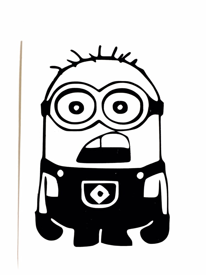 DIY Minion Vinyl Decal Despicable Me Decal Cartoon Decal Etsy