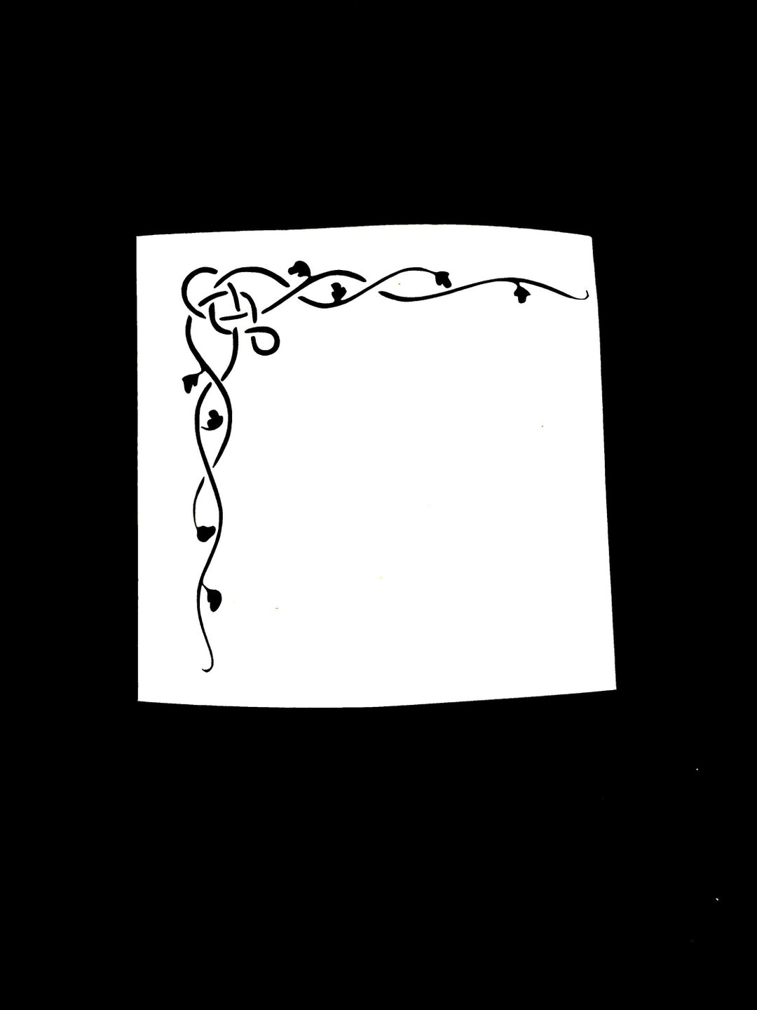 DIY Corner Scroll Vinyl Decal Car Window Decal Laptop Decal Tablet