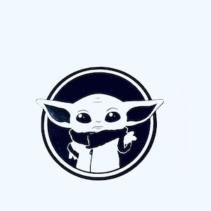 DIY Child Yoda Vinyl Decal, Star Wars, Car Window Decal, Tablet Decal, Cell Phone Decal, Yeda Tumbler, Coffee Cup, Drinkware Decal
