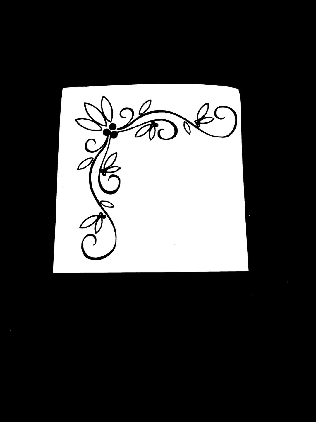 DIY Corner Scroll Vinyl Decal Car Window Decal Laptop Decal Tablet