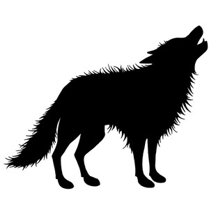 DIY Wolf Vinyl Decal