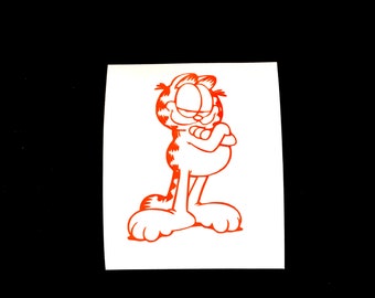 DIY Garfield The Cat Vinyl Decal, Cartoon, Garfield Lover, Car Window Decal, Laptop Decal, Cell Phone Decal, Drink Ware Decal