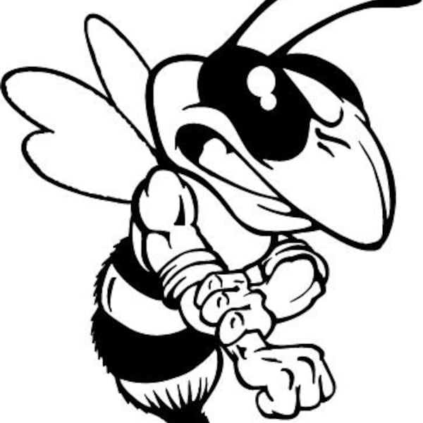 DIY Killer Bee Vinyl Decal, Rolling Up His Sleeve, Laptop, Tablet Decal, Car Window Vinyl Decal, Drinkware Decal, Yeti Cup Decal Cell Phone